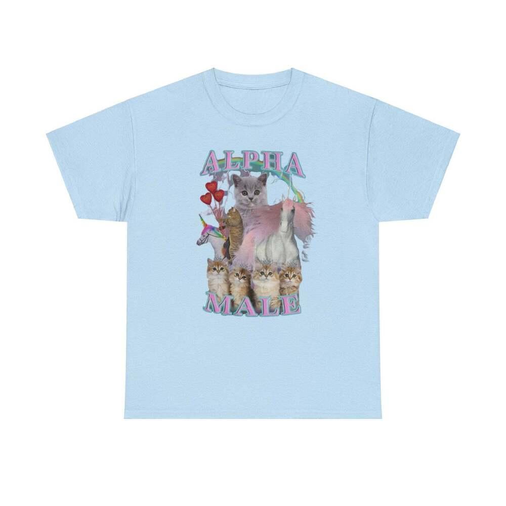 Alpha Male With Cats And Unicorns Meme Graphic T Shirt